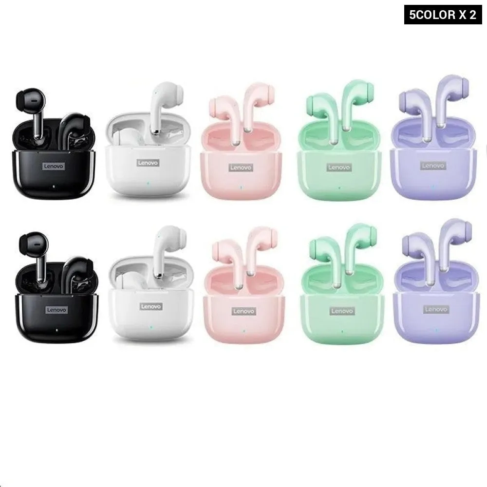 10pcs Wireless Bluetooth 5.1 Lp40 Pro Tws Sports Noise Reduction Touch Control Earphones