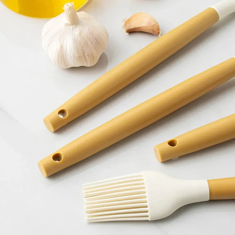 12 Piece Non Stick Silicone Cooking Utensil Set With Heat Resistant Handles