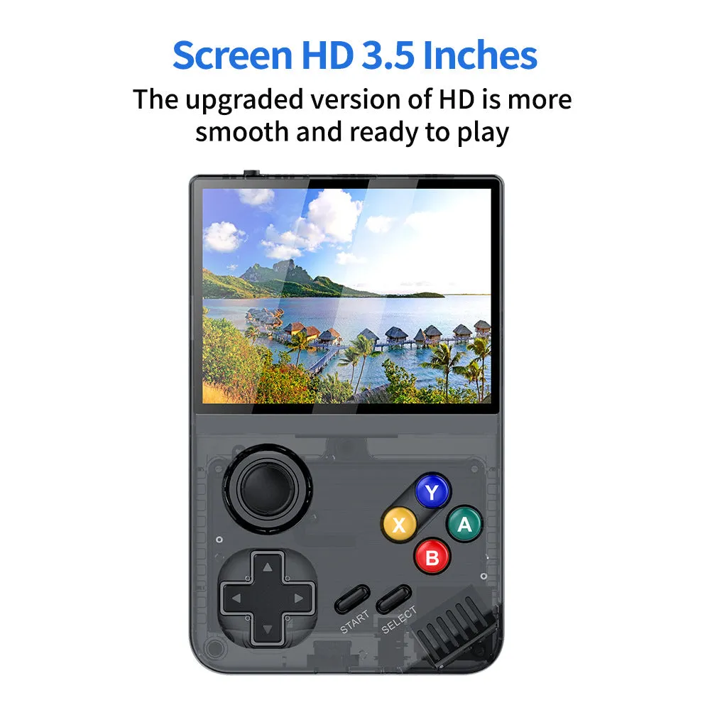 128G White MPOWN M19 Handheld Gaming Console | Retro Arcade & PSP Emulator | 3.5-Inch HD Screen, TV Connectivity, Portable 3D Gaming Device