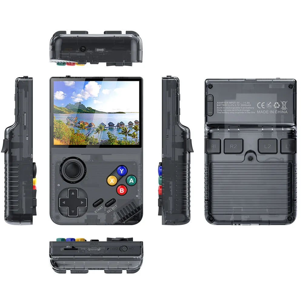128G White MPOWN M19 Handheld Gaming Console | Retro Arcade & PSP Emulator | 3.5-Inch HD Screen, TV Connectivity, Portable 3D Gaming Device