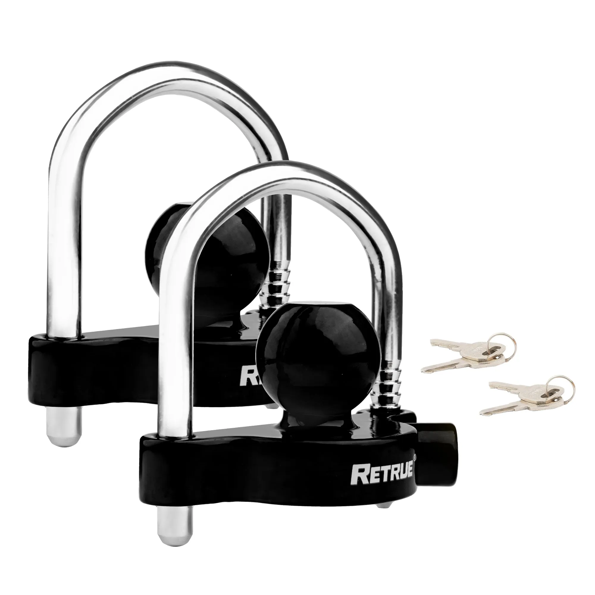 2 Pack of Trailer Coupler Locks Hitch Anti-theft Kits
