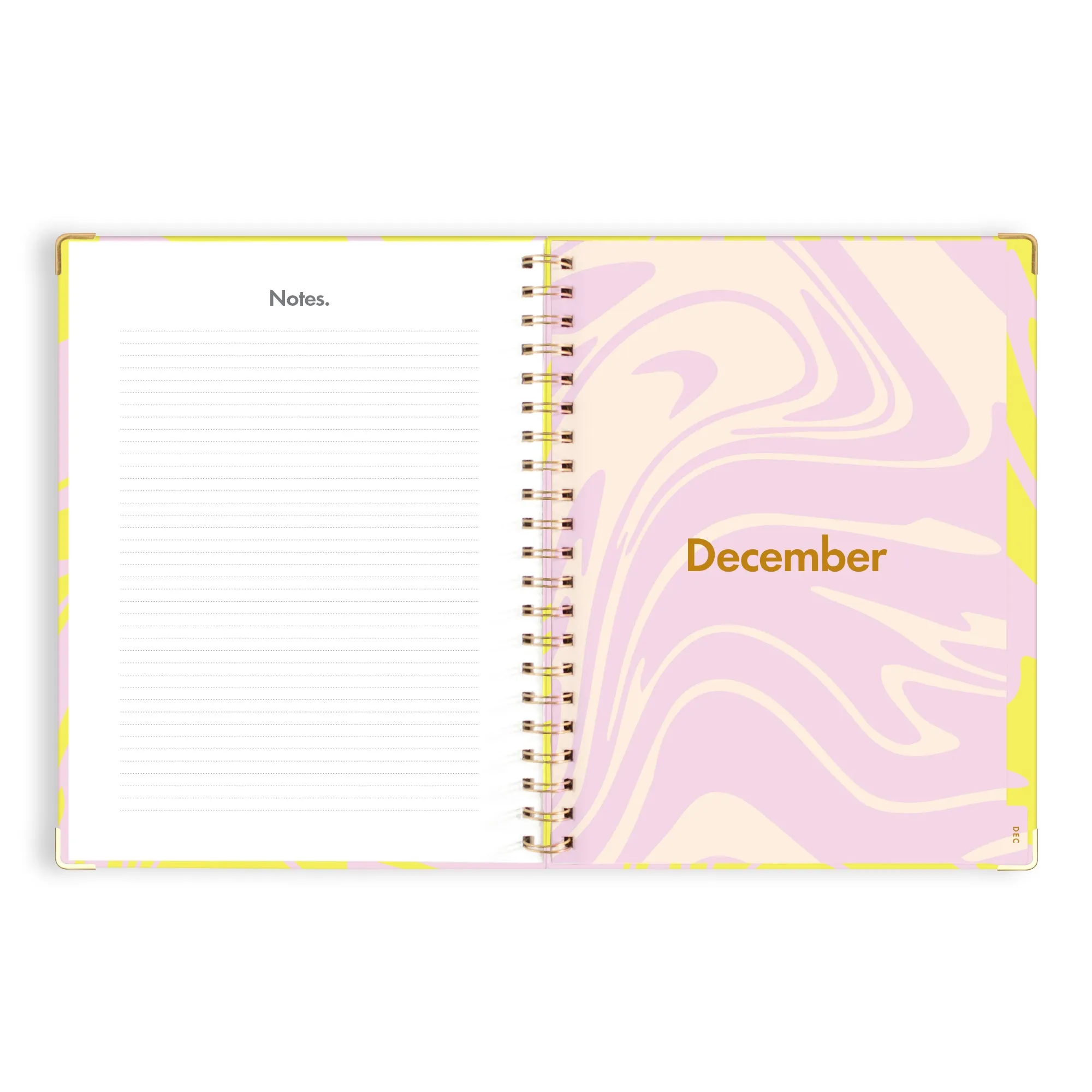 2025 A4 Academic Vertical Planner - Acid Wash
