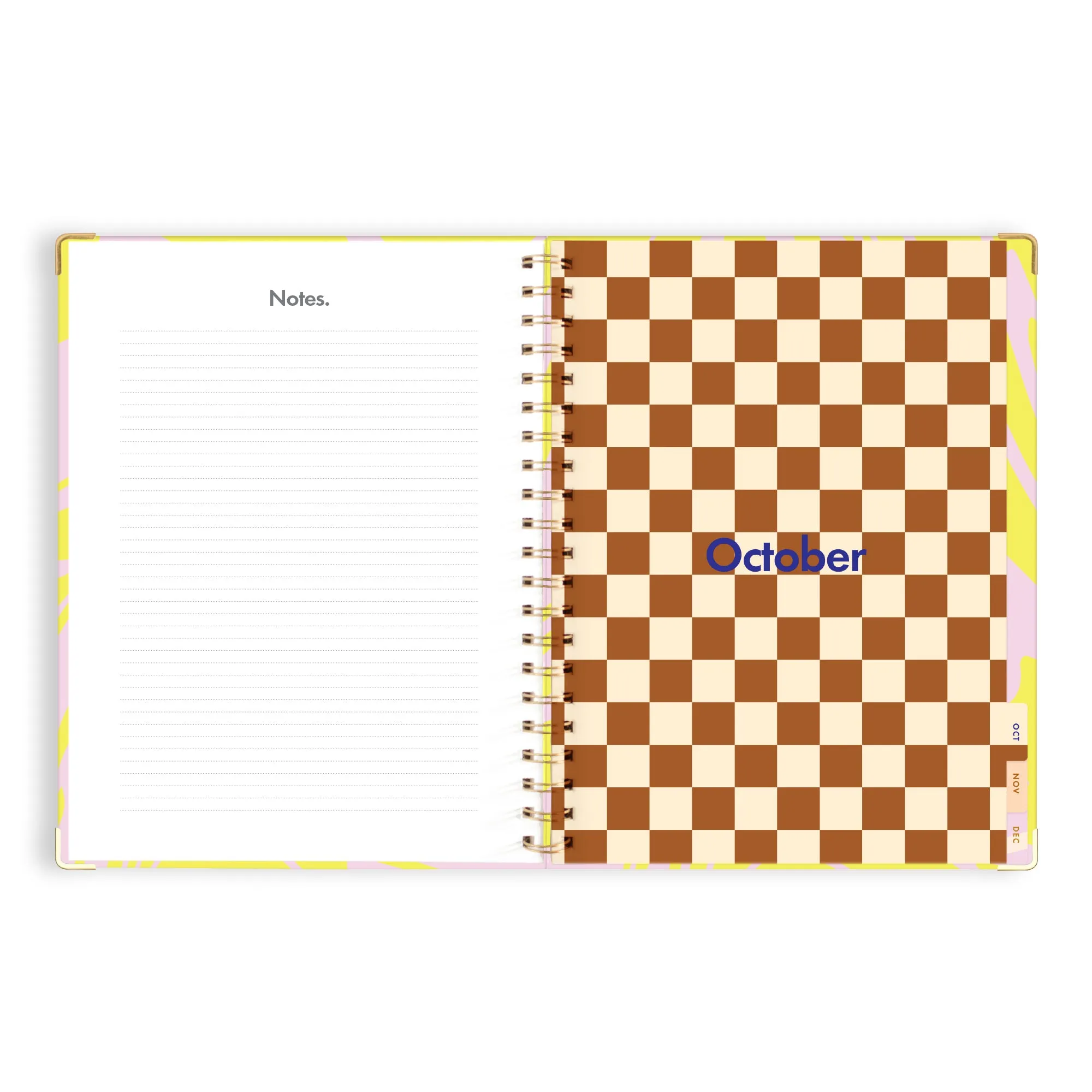 2025 A4 Academic Vertical Planner - Acid Wash