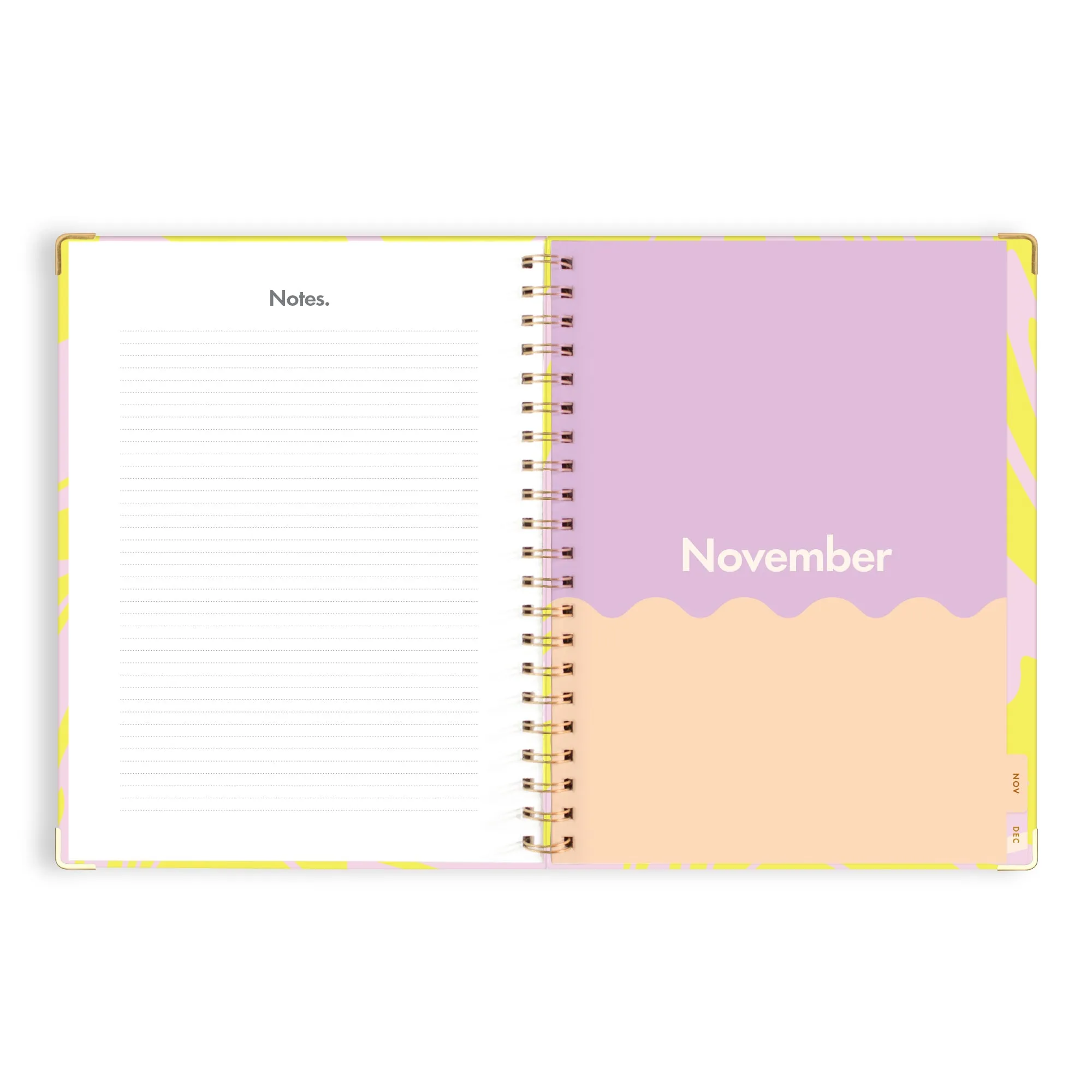 2025 A4 Academic Vertical Planner - Acid Wash