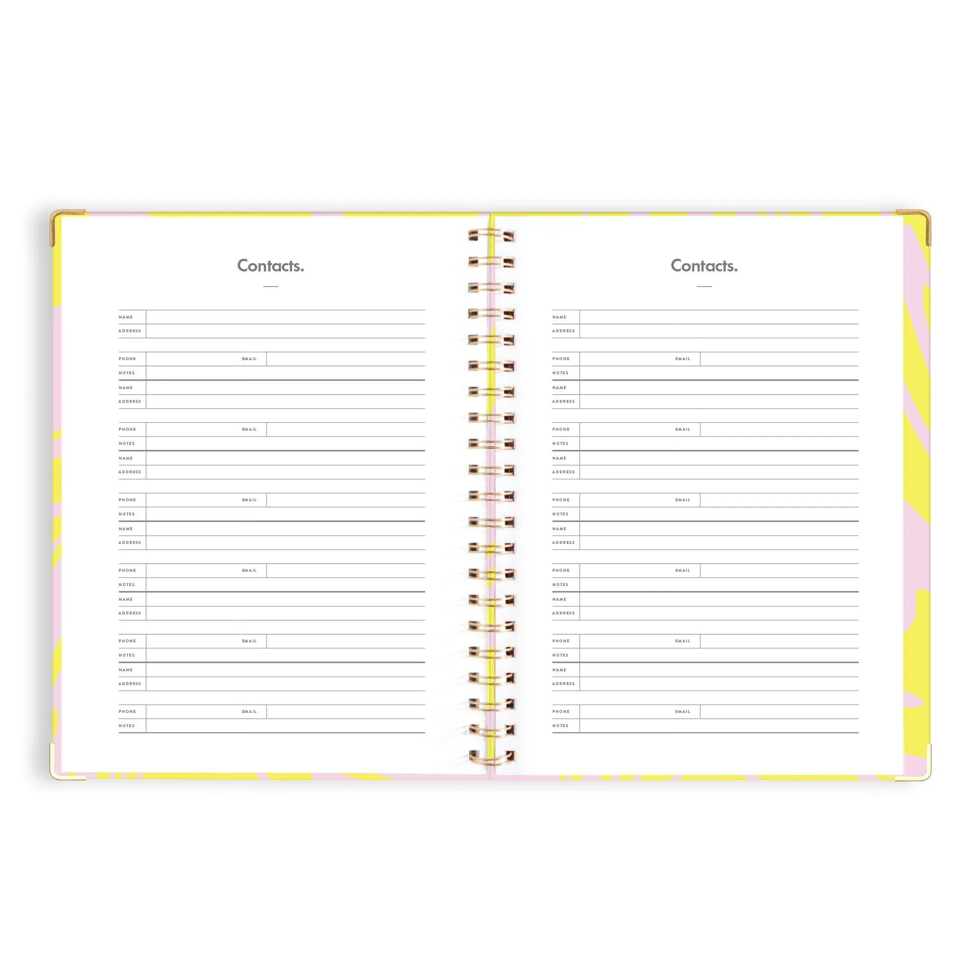 2025 A4 Academic Vertical Planner - Acid Wash