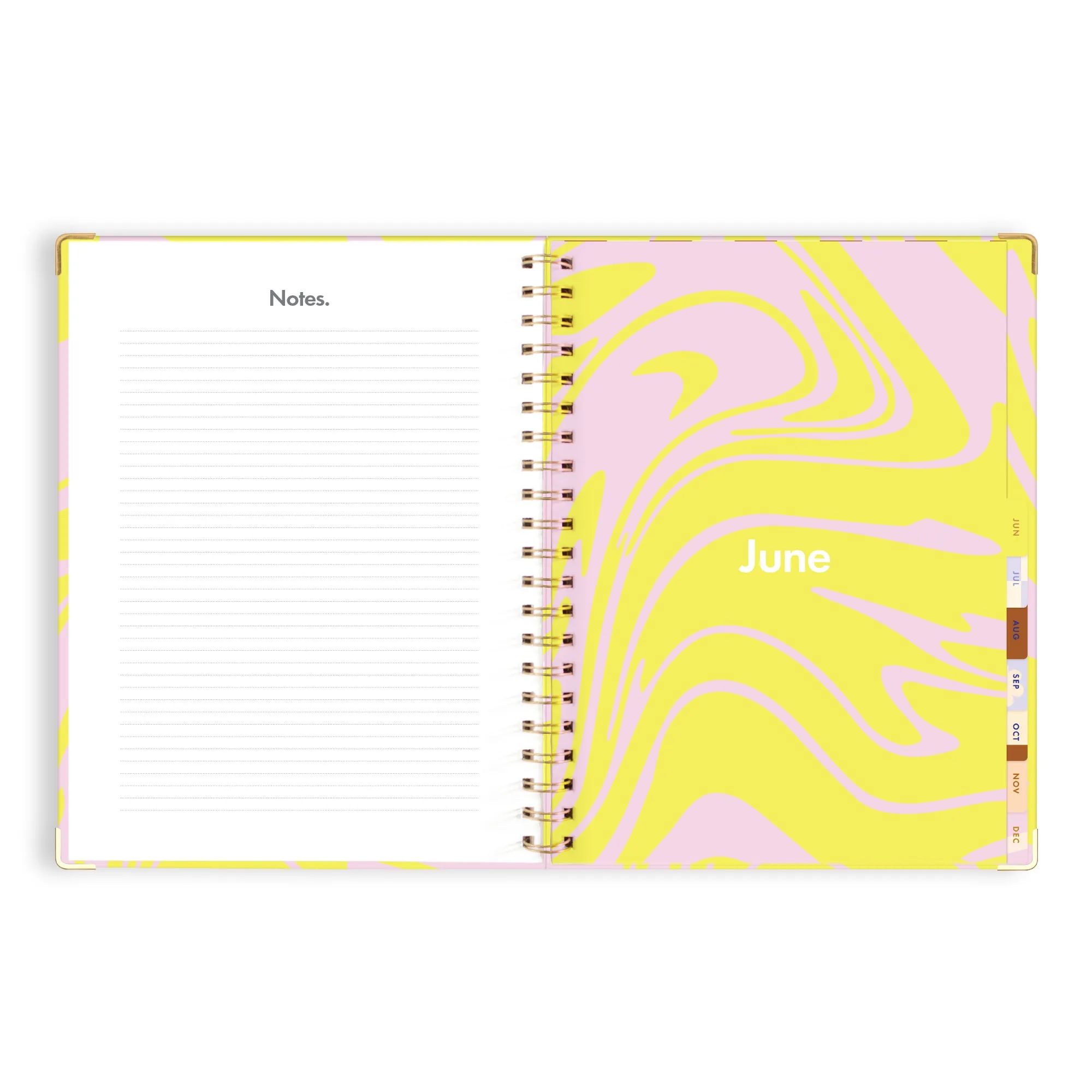 2025 A4 Academic Vertical Planner - Acid Wash