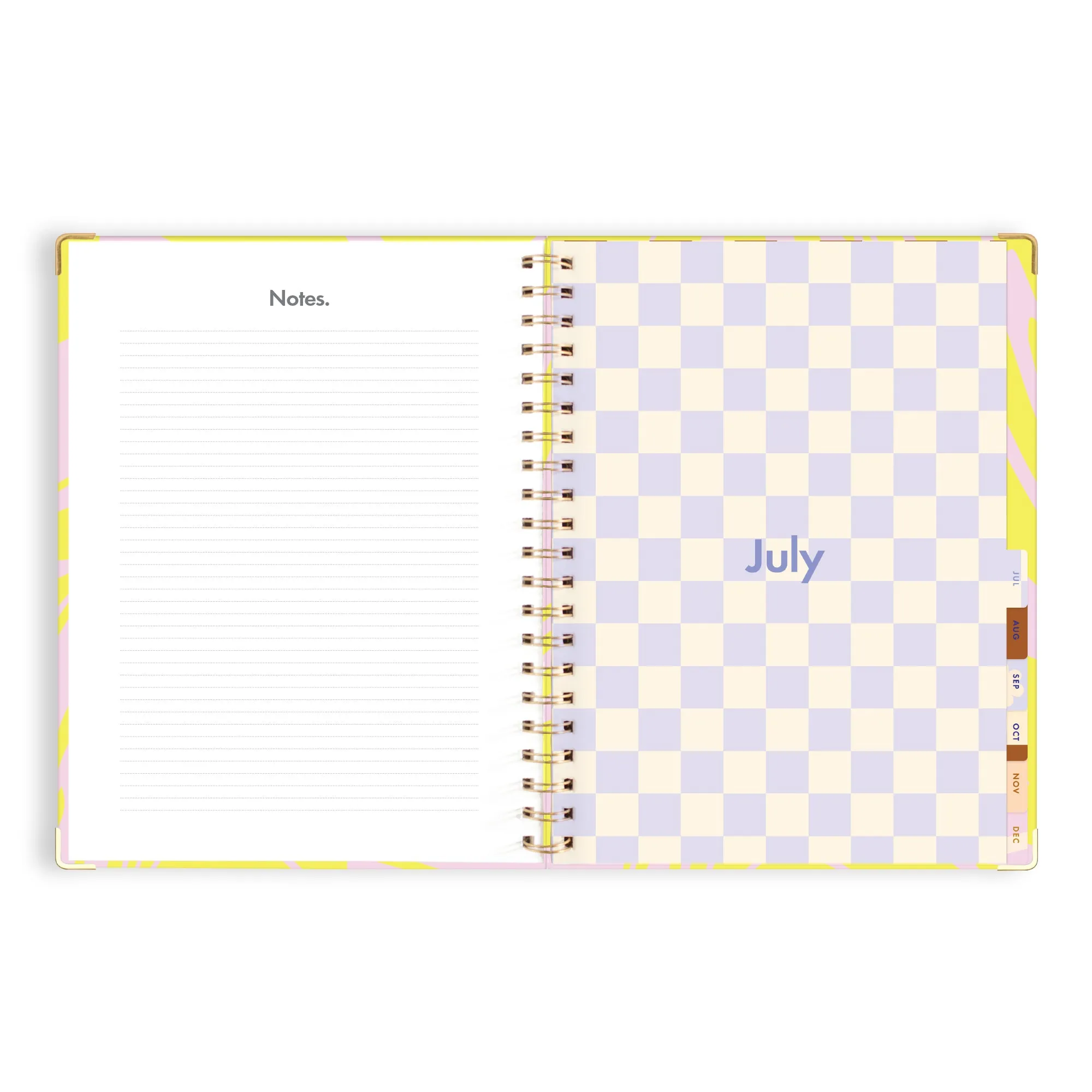 2025 A4 Academic Vertical Planner - Acid Wash