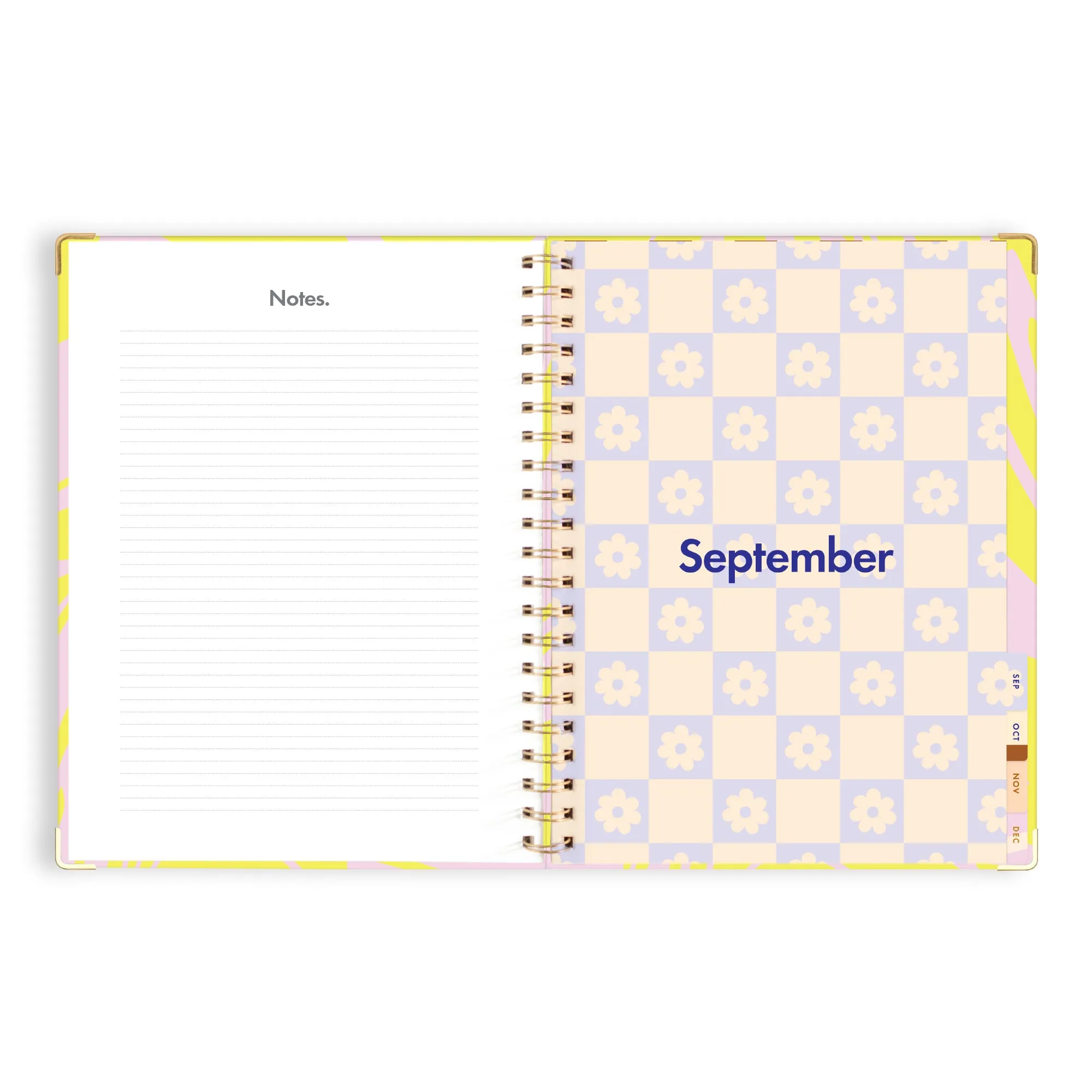 2025 A4 Academic Vertical Planner - Acid Wash