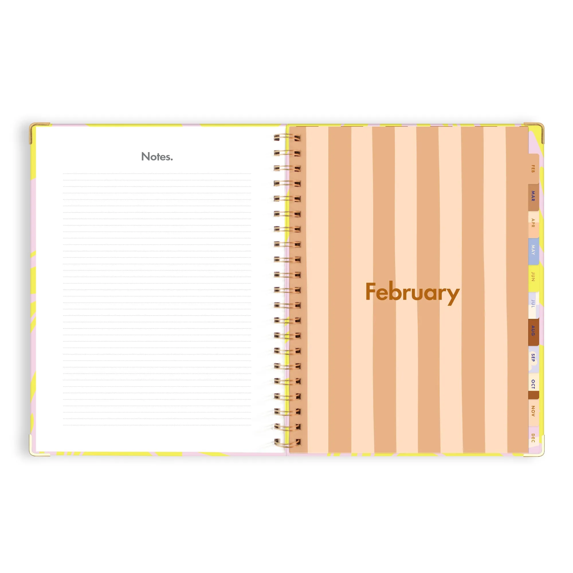 2025 A4 Academic Vertical Planner - Acid Wash