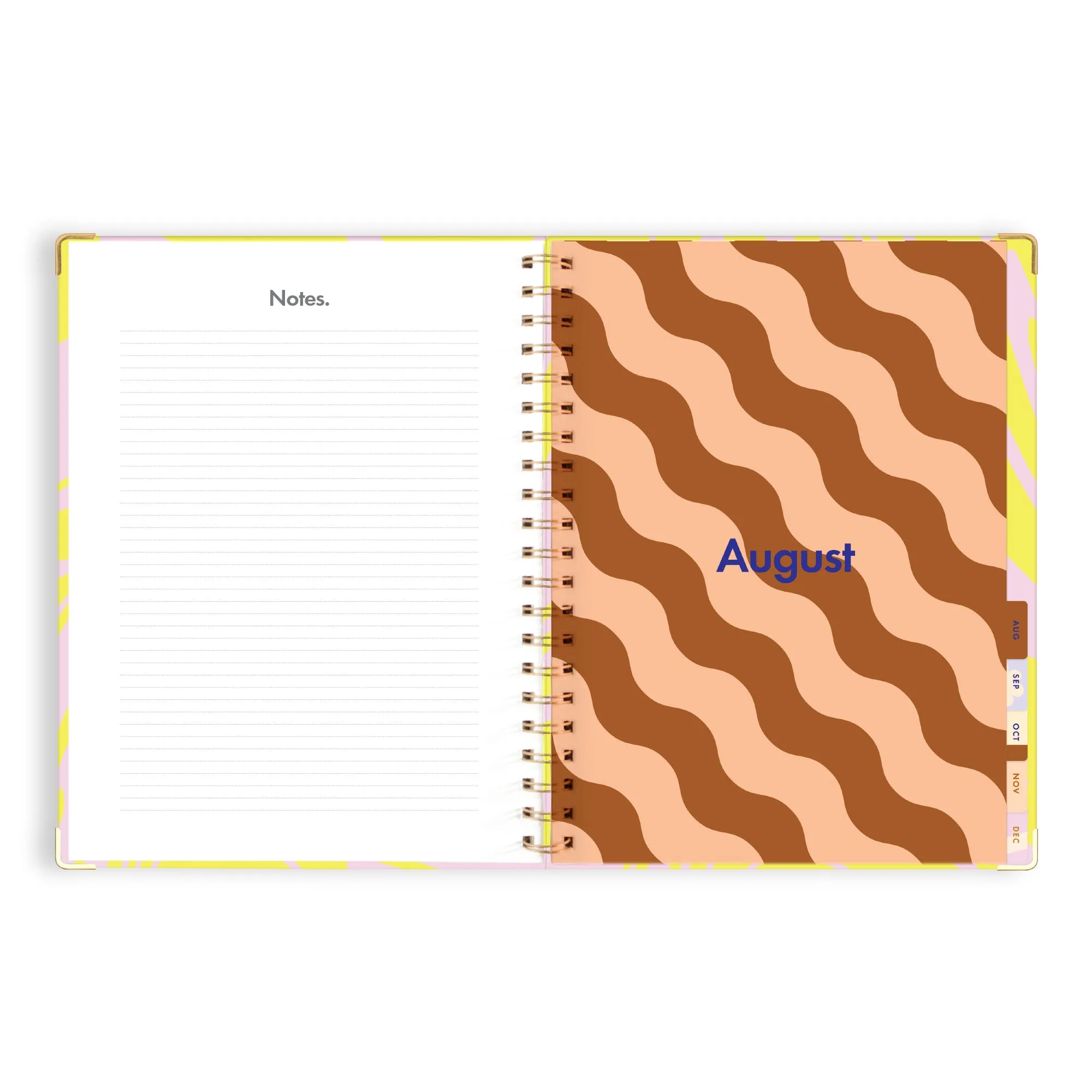 2025 A4 Academic Vertical Planner - Acid Wash