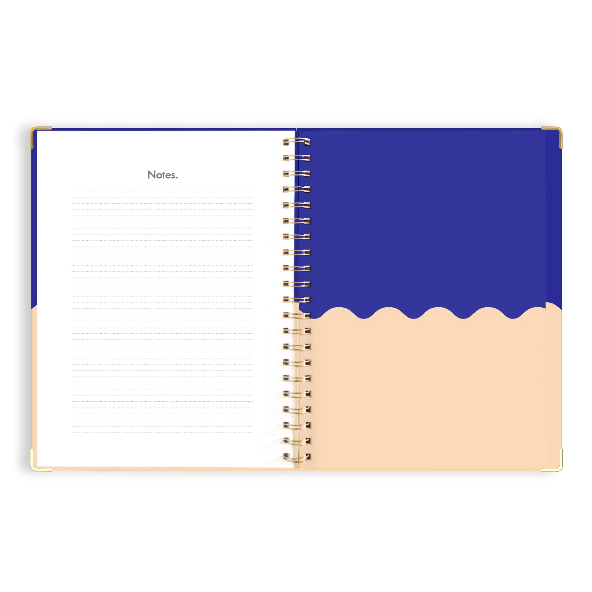 2025 A4 Academic Vertical Planner - Cobalt Ripple