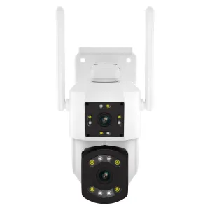 2MP Dual Lens Dual Screen Wifi Camera | Two-Way Voice | Motion Detection | Cloud Storage Support