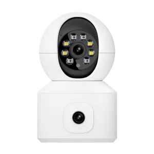 2MP Dual Lens Dual Screen Wifi Camera | Two-Way Voice | Motion Detection | Surveillance