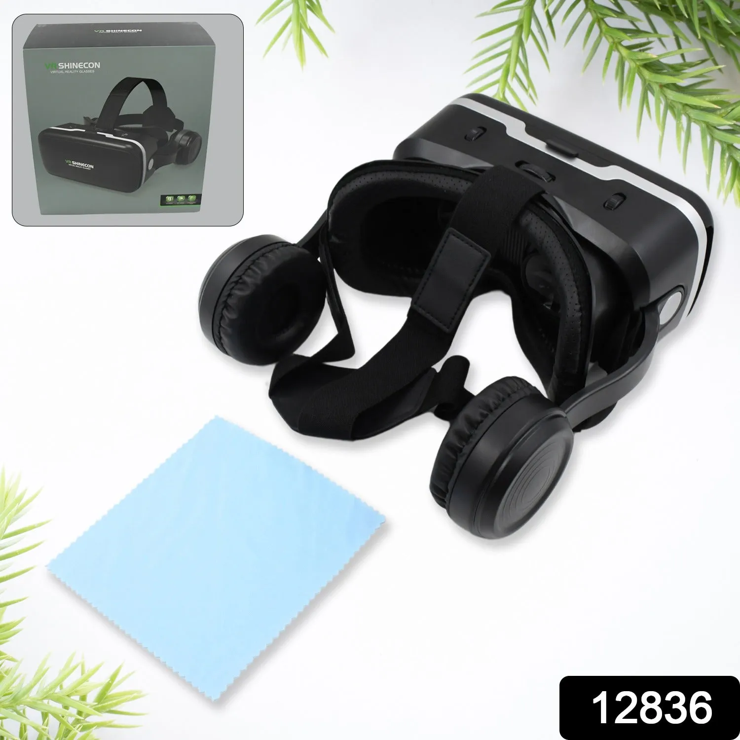 3D /HD VR Glasses Virtual Reality Goggles Headset for iOS for Android SmartphoneVR Goggles-For 3D VR Movies Video Games with Headphones (1 Pc)