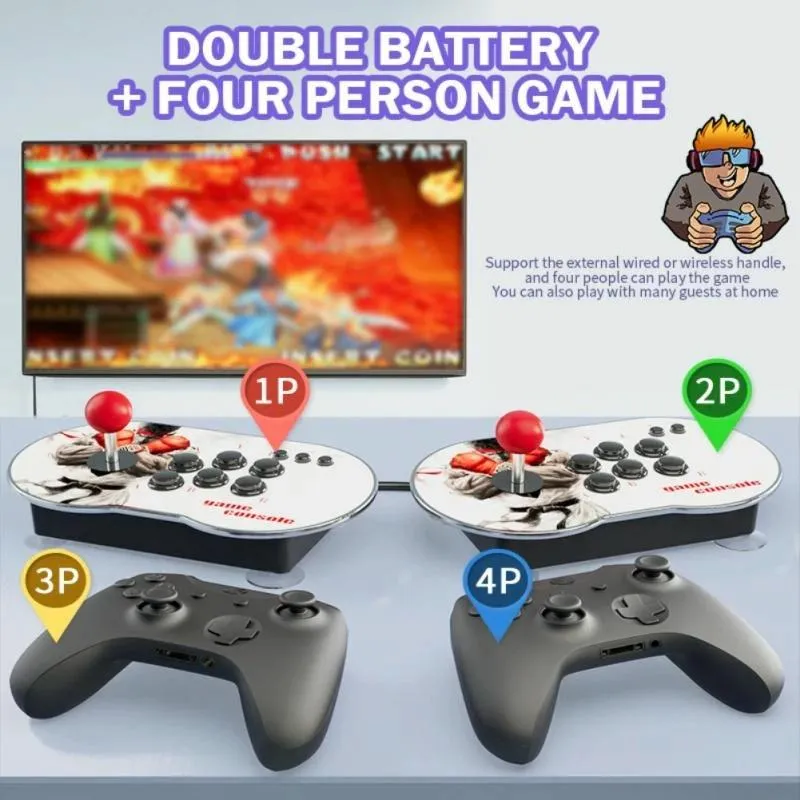 4K Tv Console With 15000 Games & Wireless Handle