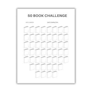 50 Book Reading Challenge Tracker