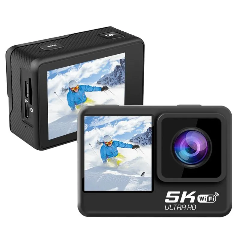 5k/30fps Wifi Hd Anti Shake Remote Touch Dual Screen Ip68 Waterproof Sports Camera