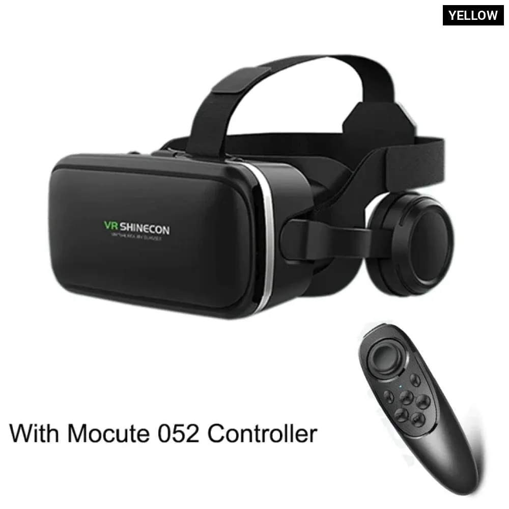 6.0 Version 3d Virtual Reality Stereo Helmet Vr Headset with Remote Control for Ios Android