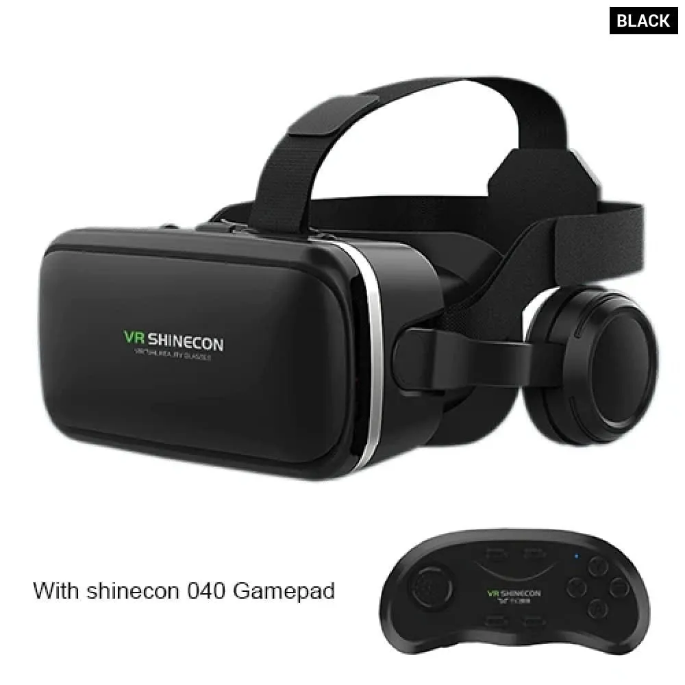 6.0 Version 3d Virtual Reality Stereo Helmet Vr Headset with Remote Control for Ios Android