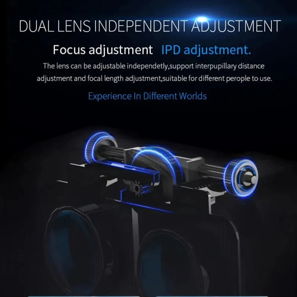6.0 Version 3d Virtual Reality Stereo Helmet Vr Headset with Remote Control for Ios Android