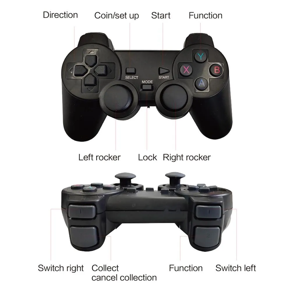 B01 Game Box Home Game Console Psp Emulator With Wired Gamepads - 128Gb