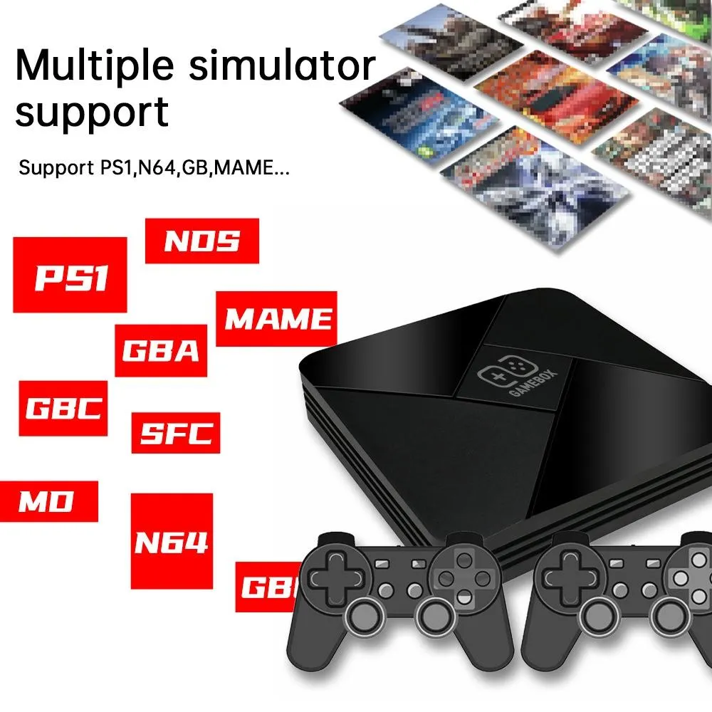 B01 Game Box Home Game Console Psp Emulator With Wired Gamepads - 128Gb