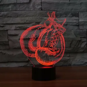 BOXER GLOVES MMA MUAY THAI  3D NIGHT LIGHT