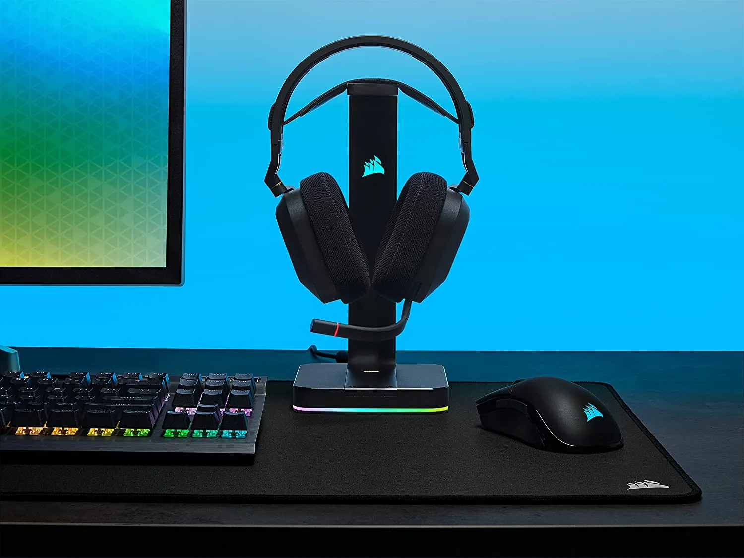 Corsair HS80 RGB Wireless Premium Gaming Headset with Spatial Audio - Works with Mac, PC, PS5, PS4 - Carbon
