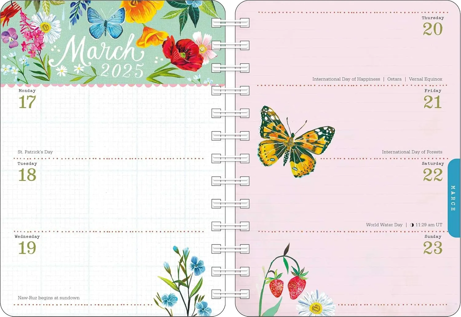 Katie Daisy 2025 Weekly Planner Calendar: Find Me in the Flowers