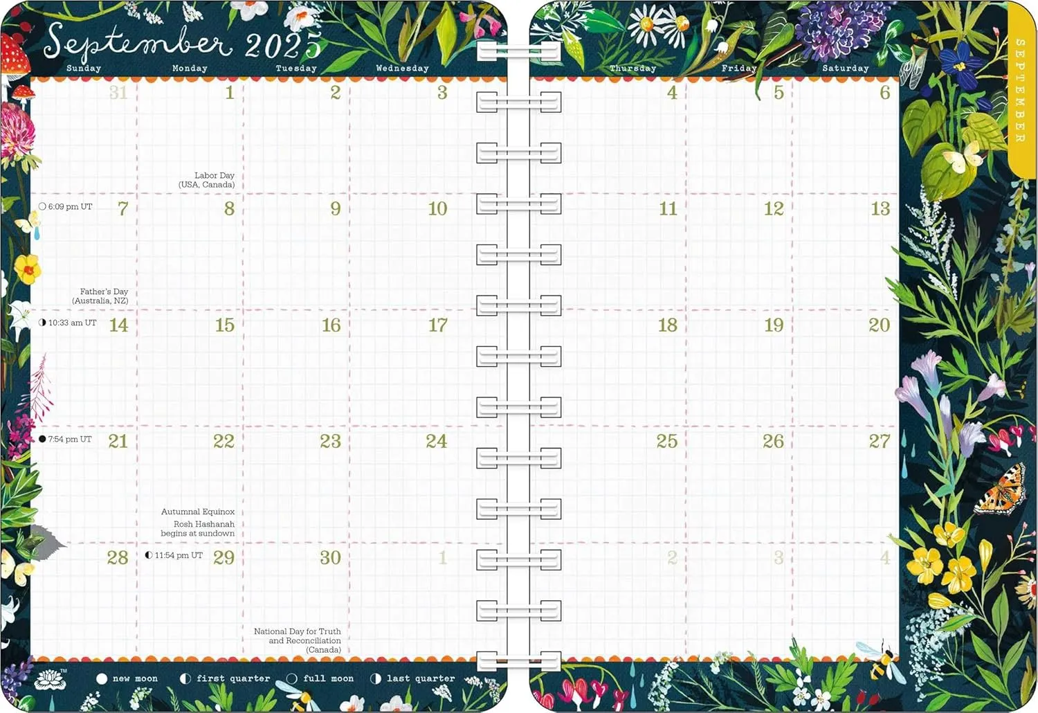 Katie Daisy 2025 Weekly Planner Calendar: Find Me in the Flowers