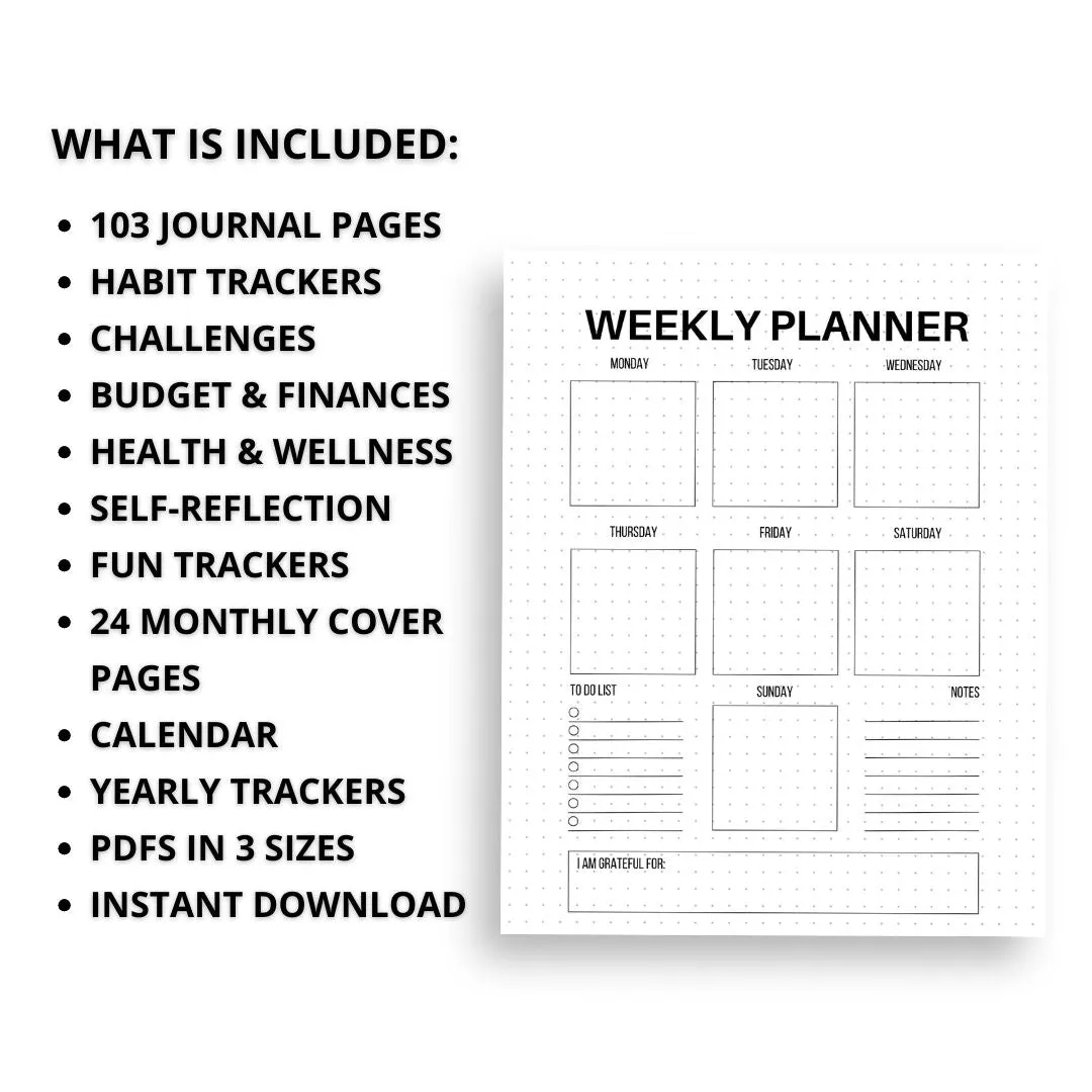 Mega Bullet Journal Pages Bundle
