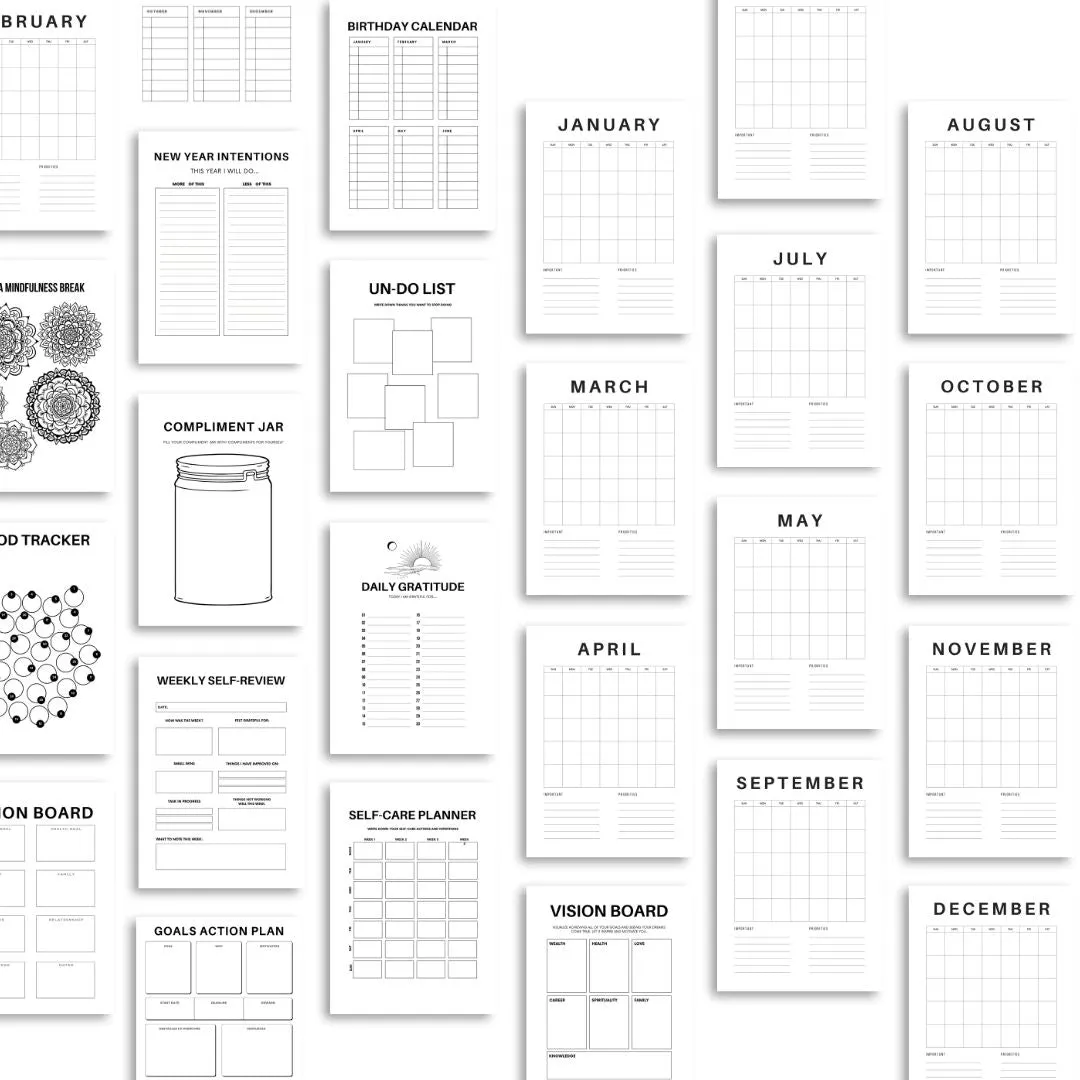 Mega Bullet Journal Pages Bundle