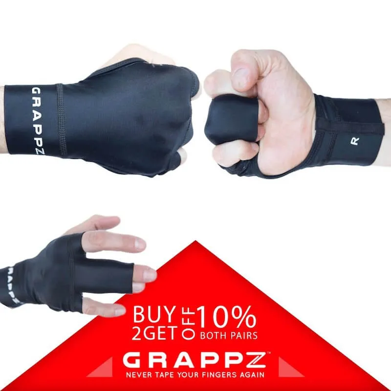 Middle Finger Tape Alternative Compression Gloves Pair, Sports Tape Alternative, Trigger finger Splint, Injury Jam Protection Splint & Grip Support for BJJ & Sports Black Unisex