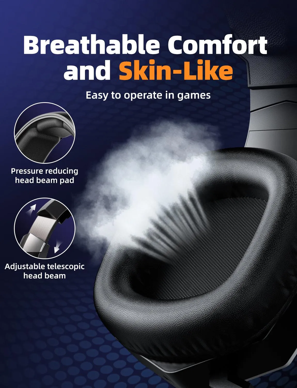 ONIKUMA GT806 Wireless Gaming Headset Headworn Bluetooth 2.4g Wireless Wired Three Mode Lightweight E-Sports Gamer Headphone