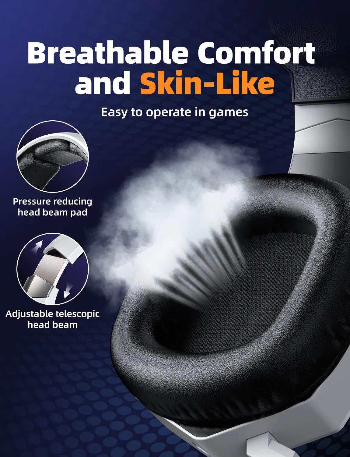ONIKUMA GT806 Wireless Gaming Headset Headworn Bluetooth 2.4g Wireless Wired Three Mode Lightweight E-Sports Gamer Headphone
