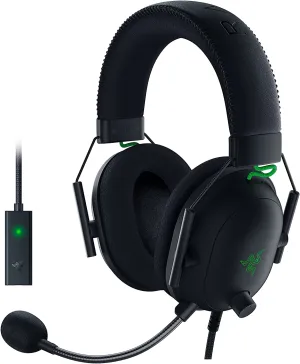 Razer Blackshark V2 ESports Headset, Multi-Platform Wired, With USB Sound Card