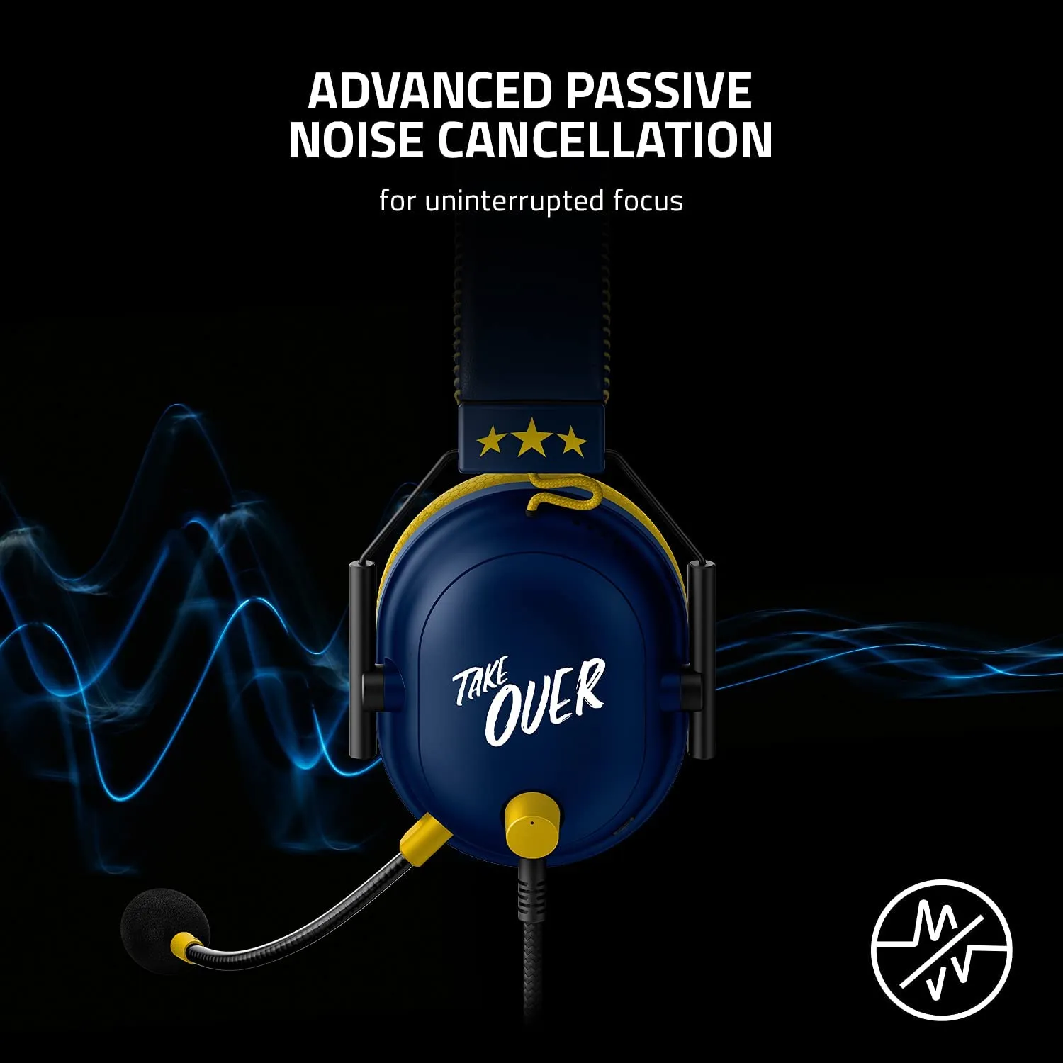 Razer Headset BlackShark V2 Gaming Headset: THX 7.1 Spatial Surround Sound - 50mm Drivers - Detachable Mic - for PC, PS4, PS5, Switch, Xbox One, Xbox Series X & S - 3.5mm Audio Jack & USB DAC - (CourageJD)