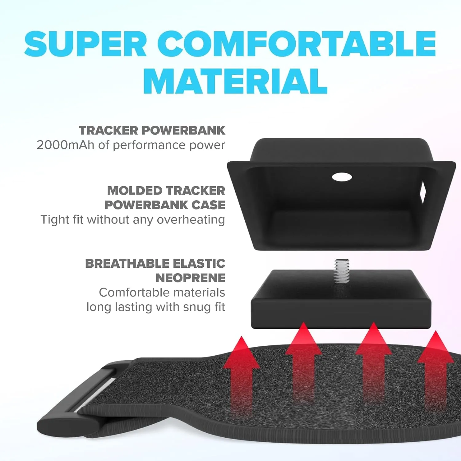 Rebuff Reality Trackstrap plus - VIVE Tracker 3.0 / VIVE Tracker (Sold Separately) Full Body Tracking - 10  Hrs 6,000Mah Battery