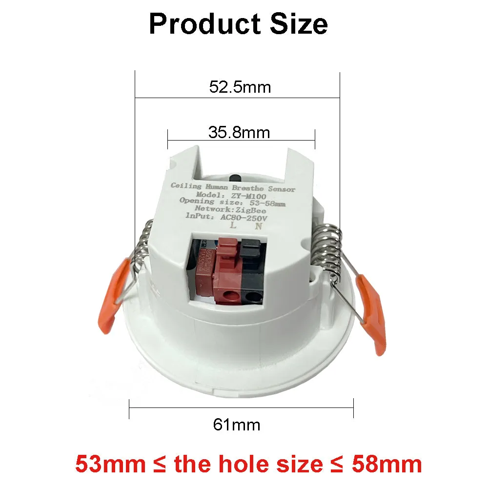 SR400 Zigbee wall mount human presence motion sensor